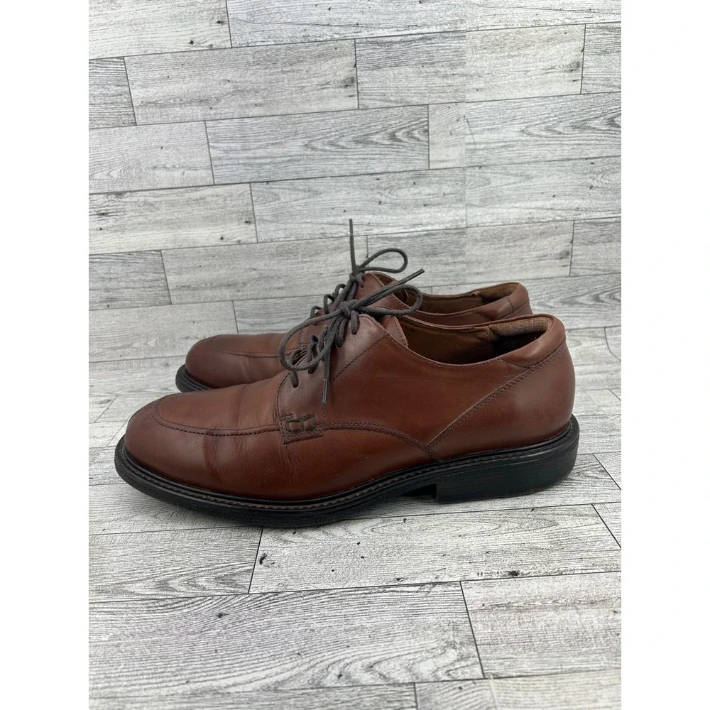 Florsheim Comfortech Men Brown Leather Split Toe Oxford Dress Shoes Sz 11M